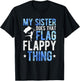 My Sister Color Guard Brother Of A Color Guard Member Bro T-Shirt - T-Shirt | Black