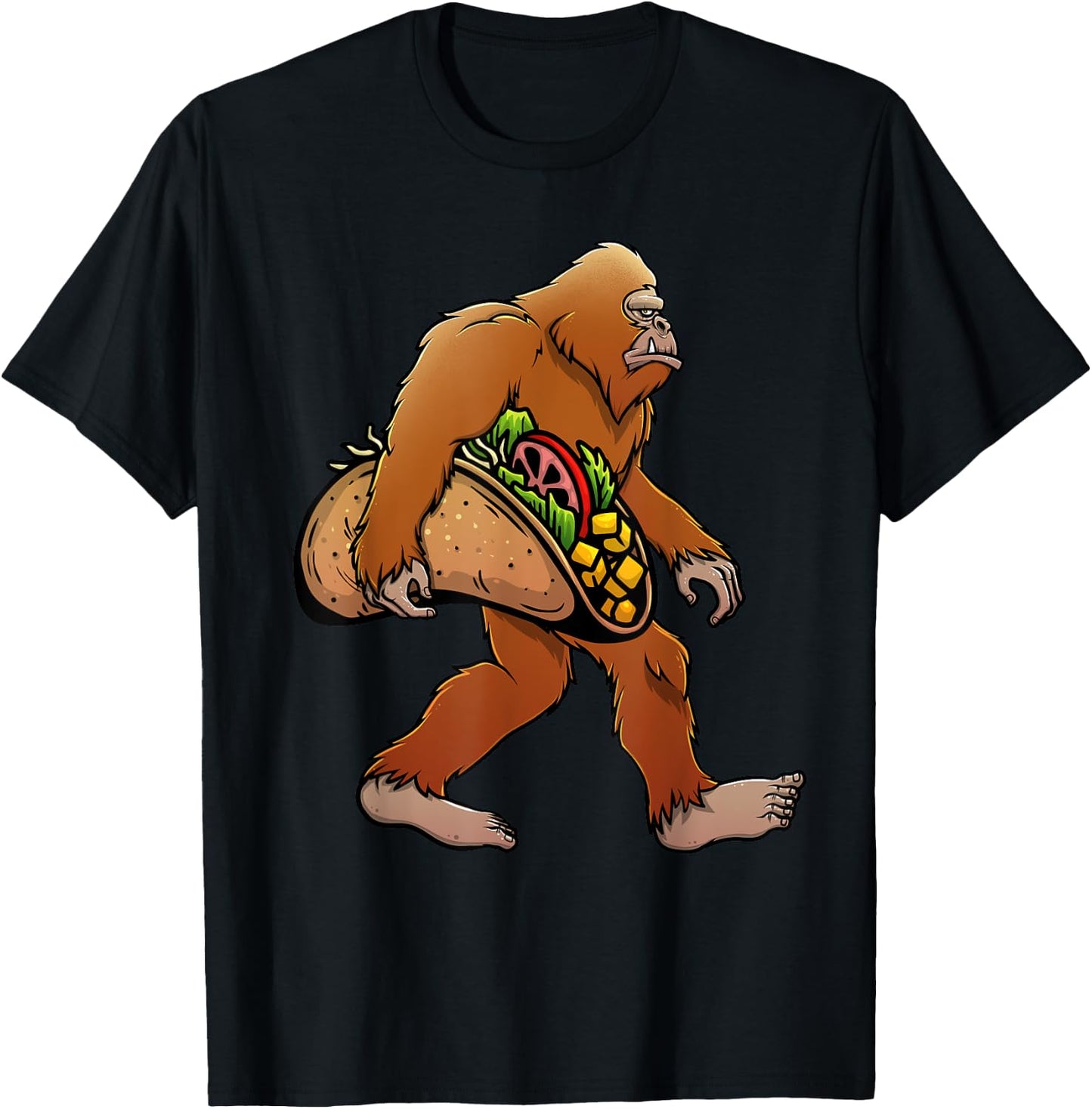 Cool Taco Design Women Kids Mexican Food Taco Lover T-Shirt - T-Shirt | Black