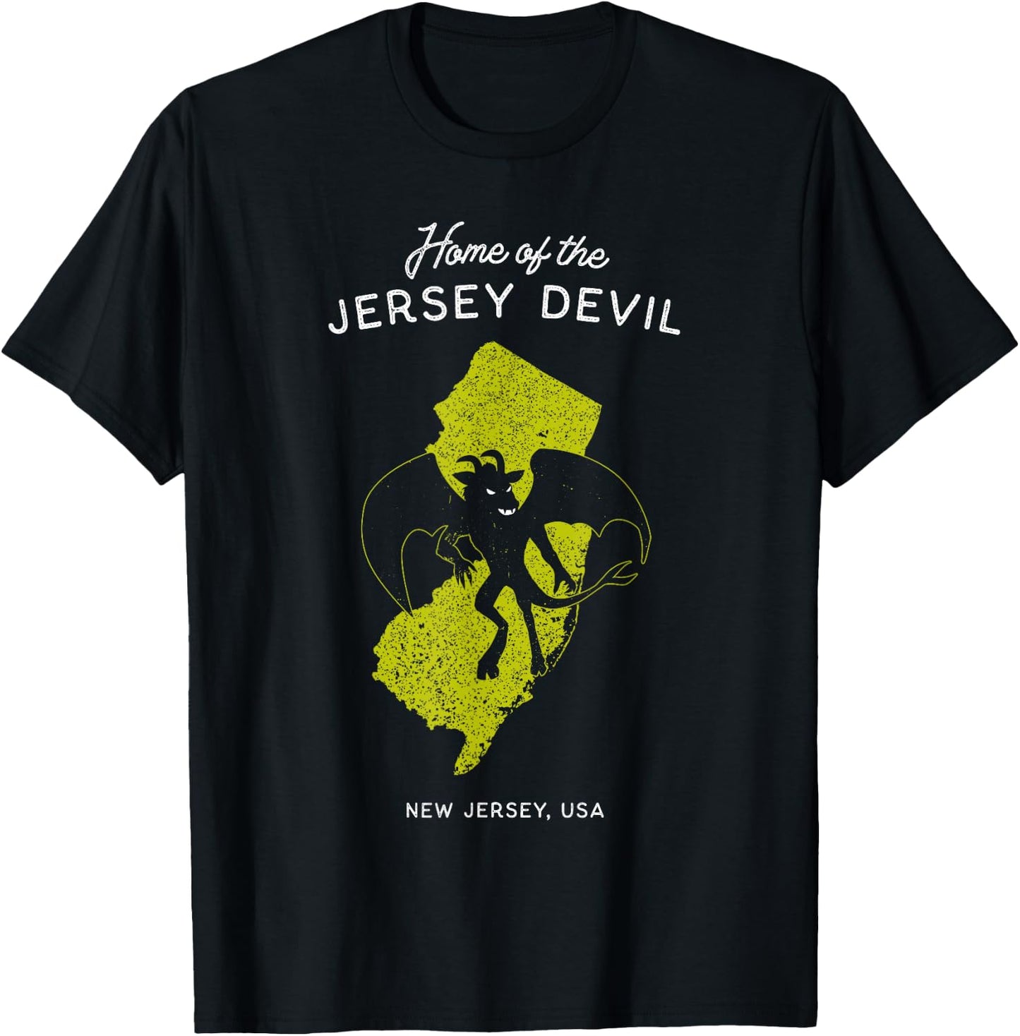 Home of the Jersey Devil - New Jersey, USA T-Shirt - T-Shirt | Black