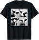 Cow Wearing Sunglasses Photo Farmyard Funny Farm Animal T-Shirt - T-Shirt | Black