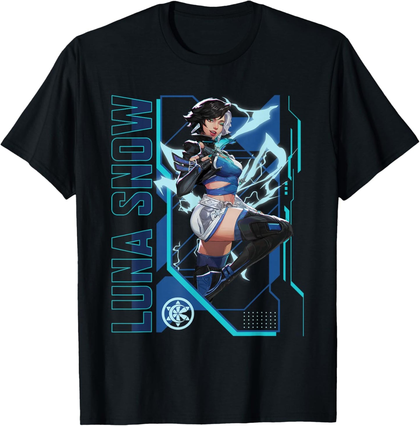 Marvel Rivals Gamerverse Super Hero PVP Luna Snow T-Shirt - T-Shirt | Black
