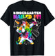 Dabbing Unicorn Kindergarten Graduation Cap Gown Gift Girls T-Shirt - T-Shirt | Black