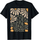 Boho Wildflower Vintage Retro Graphic Design Spring/Summer Men Women Kids T-Shirt - T-Shirt | Black
