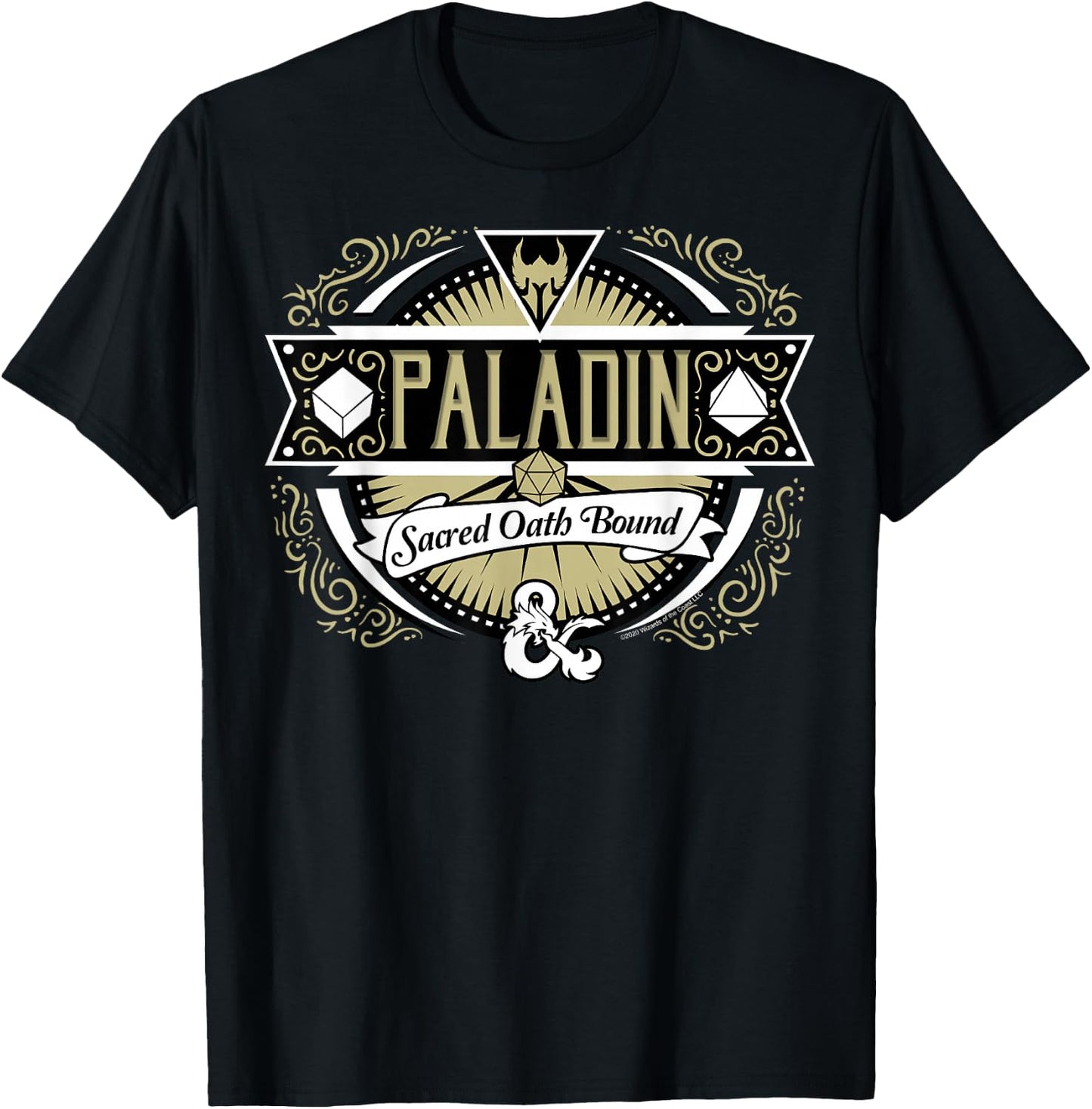 Dungeons & Dragons Paladin Sacred Oath Bound T-Shirt - T-Shirt | Black