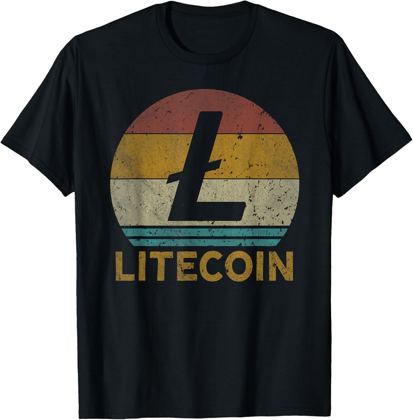 Vintage Litecoin Miner Litecoin T-Shirt - T-Shirt | Black
