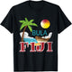 Tourist and Native Fiji Bula Vintage Grunge Vacation Shirt T-Shirt - T-Shirt | Black