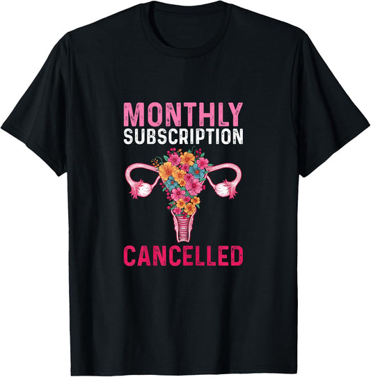 She Was Kinda Cramping My Style Pajama Women's Floral Uterus Hysterectomy 3X-Large Black Short Sleeve Modern Retro Design T-Shirt - T-Shirt | Black