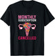 She Was Kinda Cramping My Style Pajama Women's Floral Uterus Hysterectomy 3X-Large Black Short Sleeve Modern Retro Design T-Shirt - T-Shirt | Black