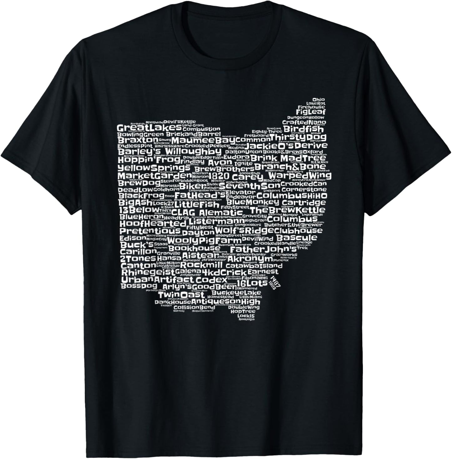 Drink Local Ohio Breweries T-Shirt - T-Shirt | Black
