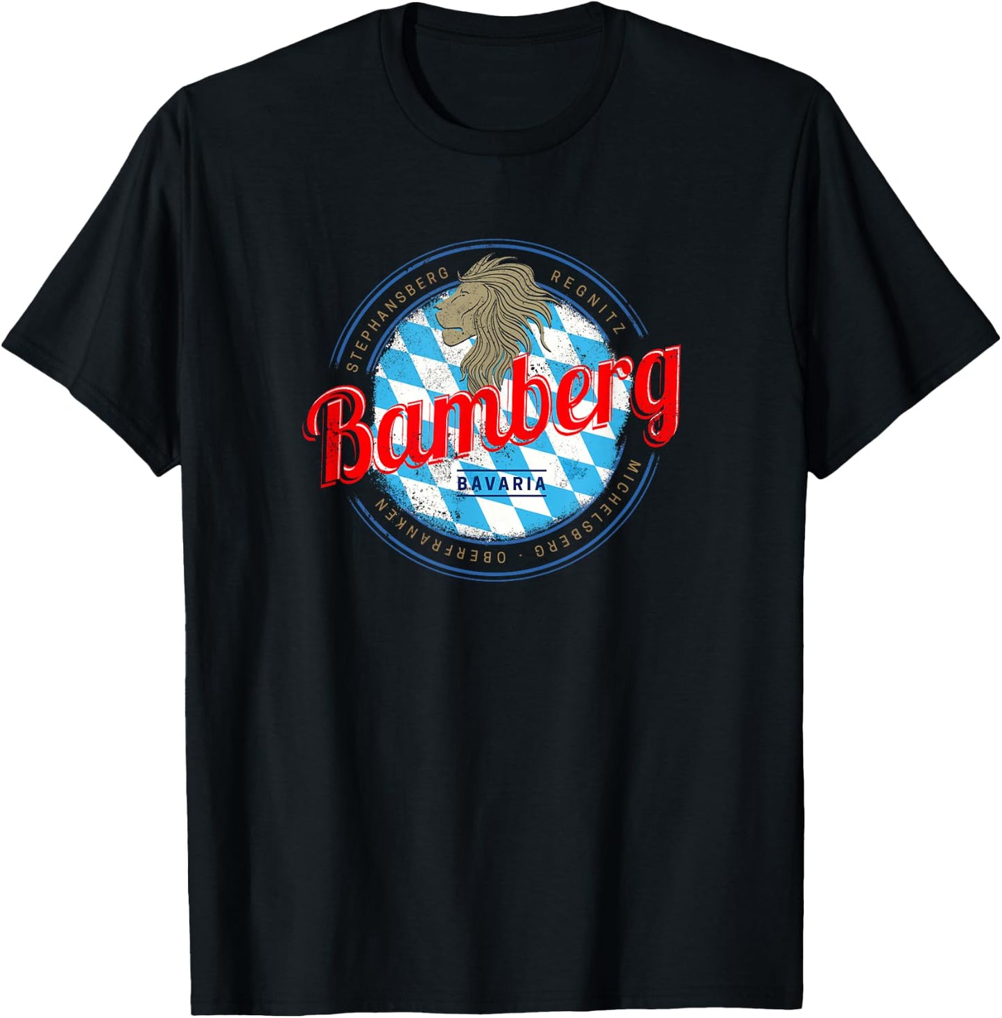 Bamberg Bavaria Upper Franconia Germany City Souvenir T-Shirt - T-Shirt | Black