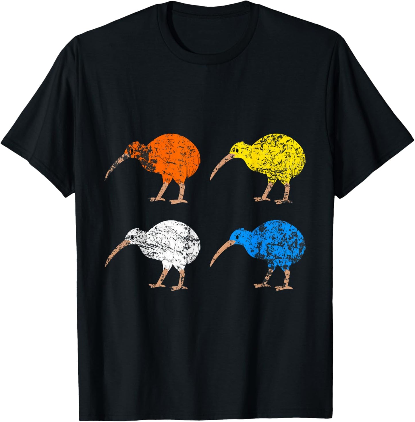 Pop Art Kiwi New Zealand T-Shirt - T-Shirt | Black