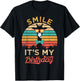 Smile It's My Birthday Funny Giraffe Glasses And Bow Tie T-Shirt - T-Shirt | Black