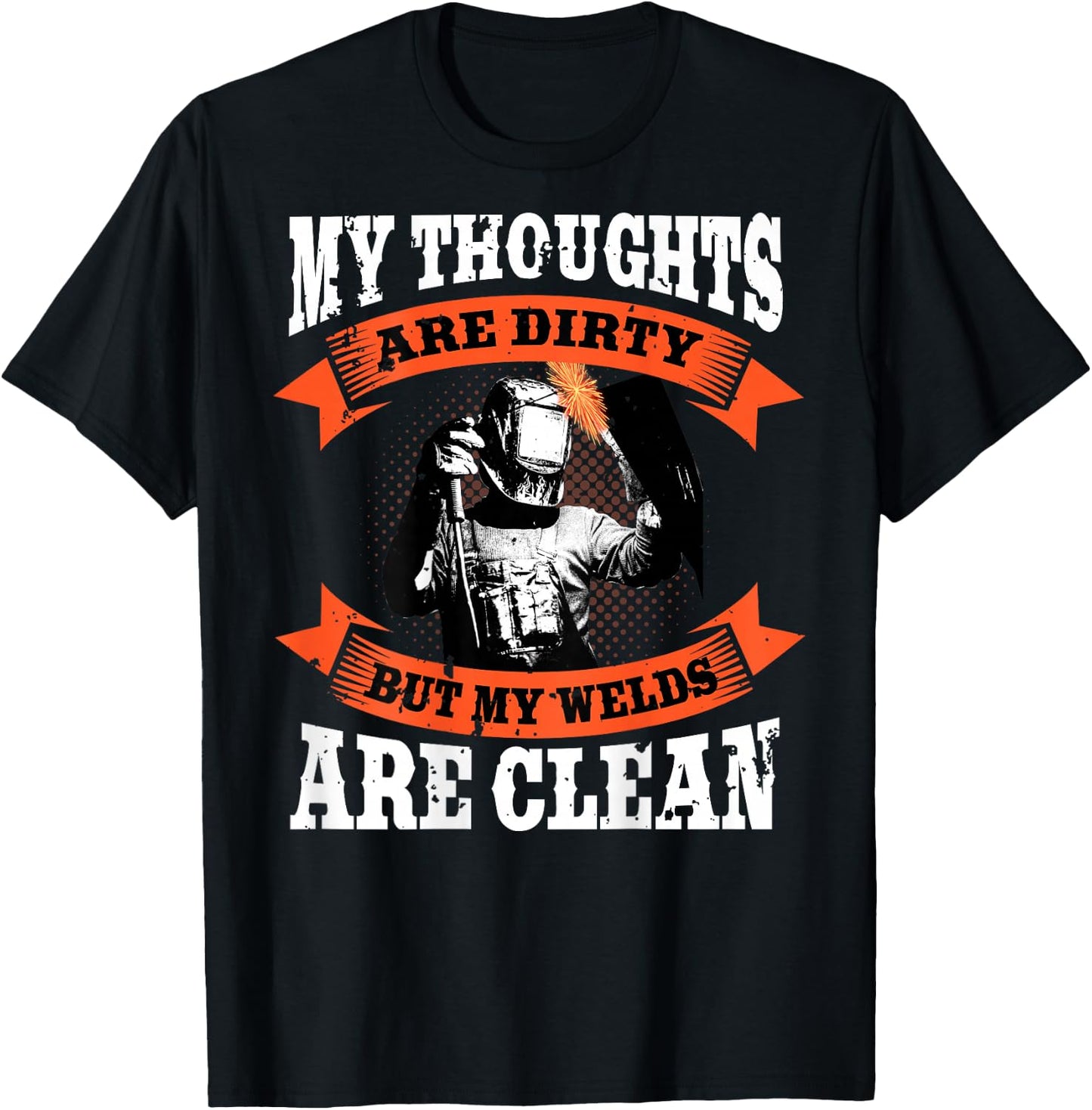Welder Funny Welding Image On Back of Shirt T-Shirt - T-Shirt | Black