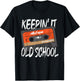 Old School Hip Hop 80s 90s Vintage Mixtape Cassette Tape T-Shirt - T-Shirt | Black