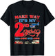 2nd birthday Rescue Vehicles Birthday theme 2 year old kids T-Shirt - T-Shirt | Black