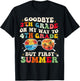 Goodbye 3th grade on my way to 4th grade but first summer Women Kids T-Shirt - T-Shirt | Black