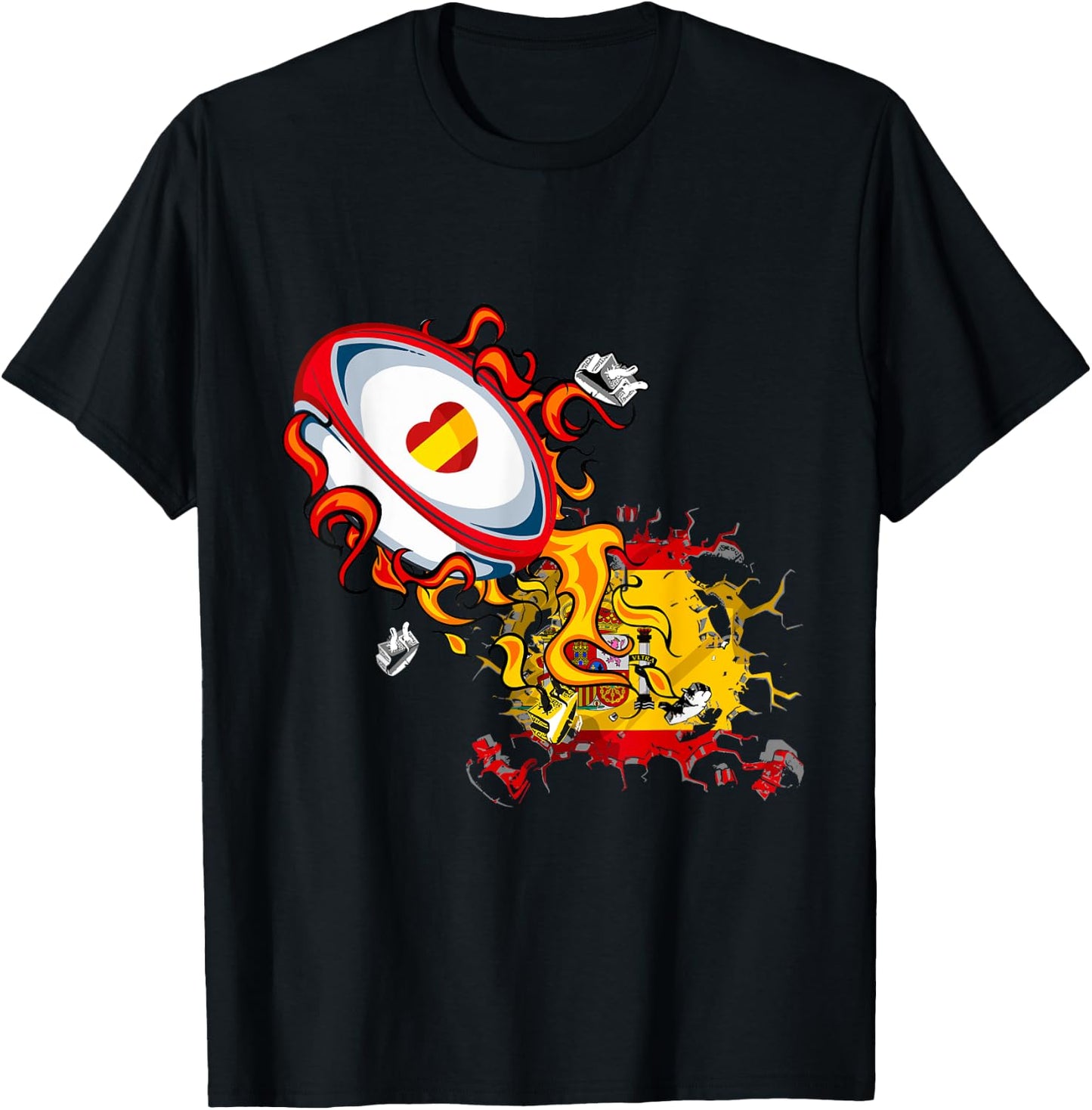Spain Rugby T-Shirt - T-Shirt | Black