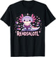 Axolotl Books Readsalotl Reading Bookworm Boys Girls Kids T-Shirt - T-Shirt | Black