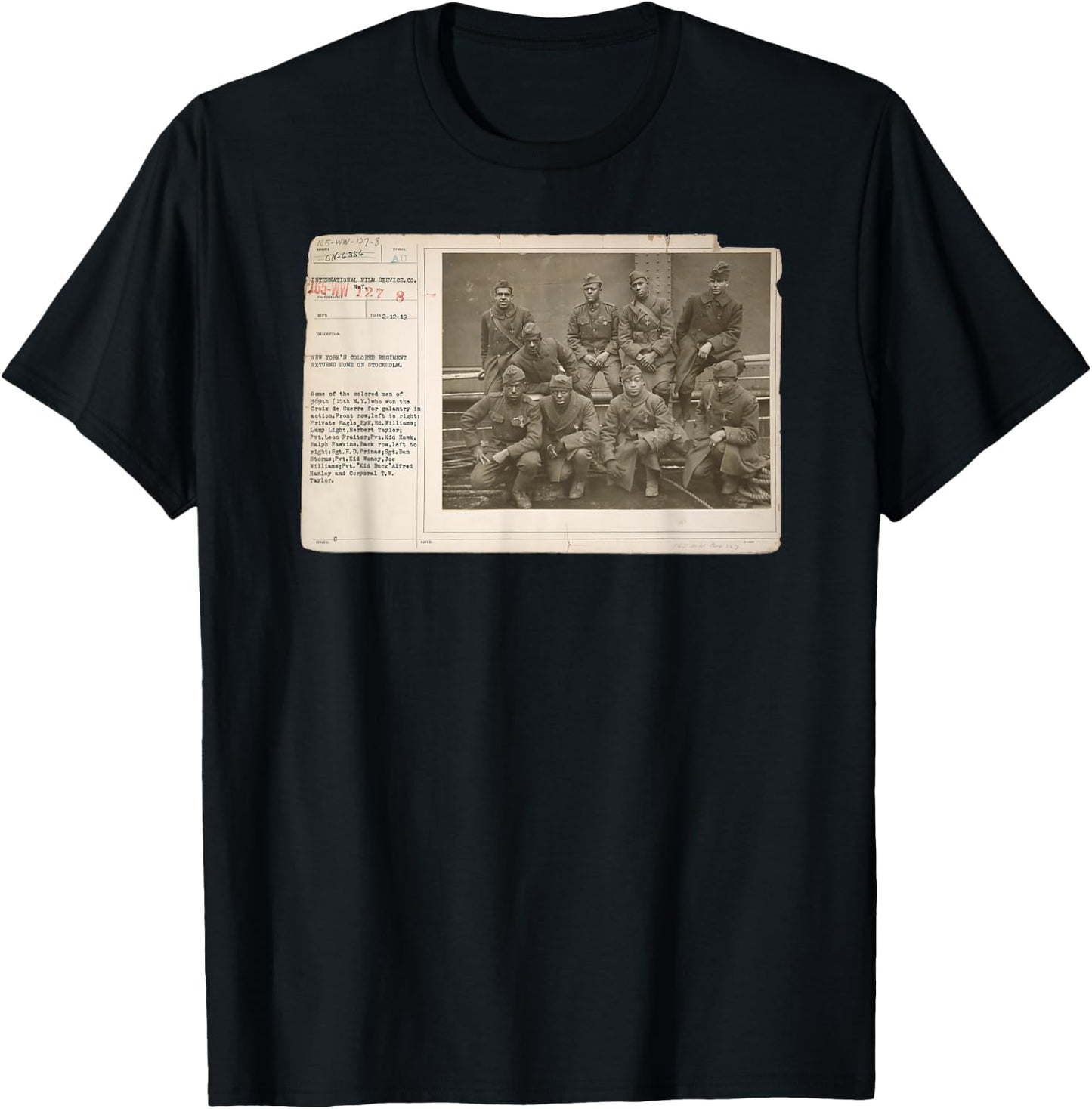 Black History Harlem Hellfighters T-Shirt - T-Shirt | Black