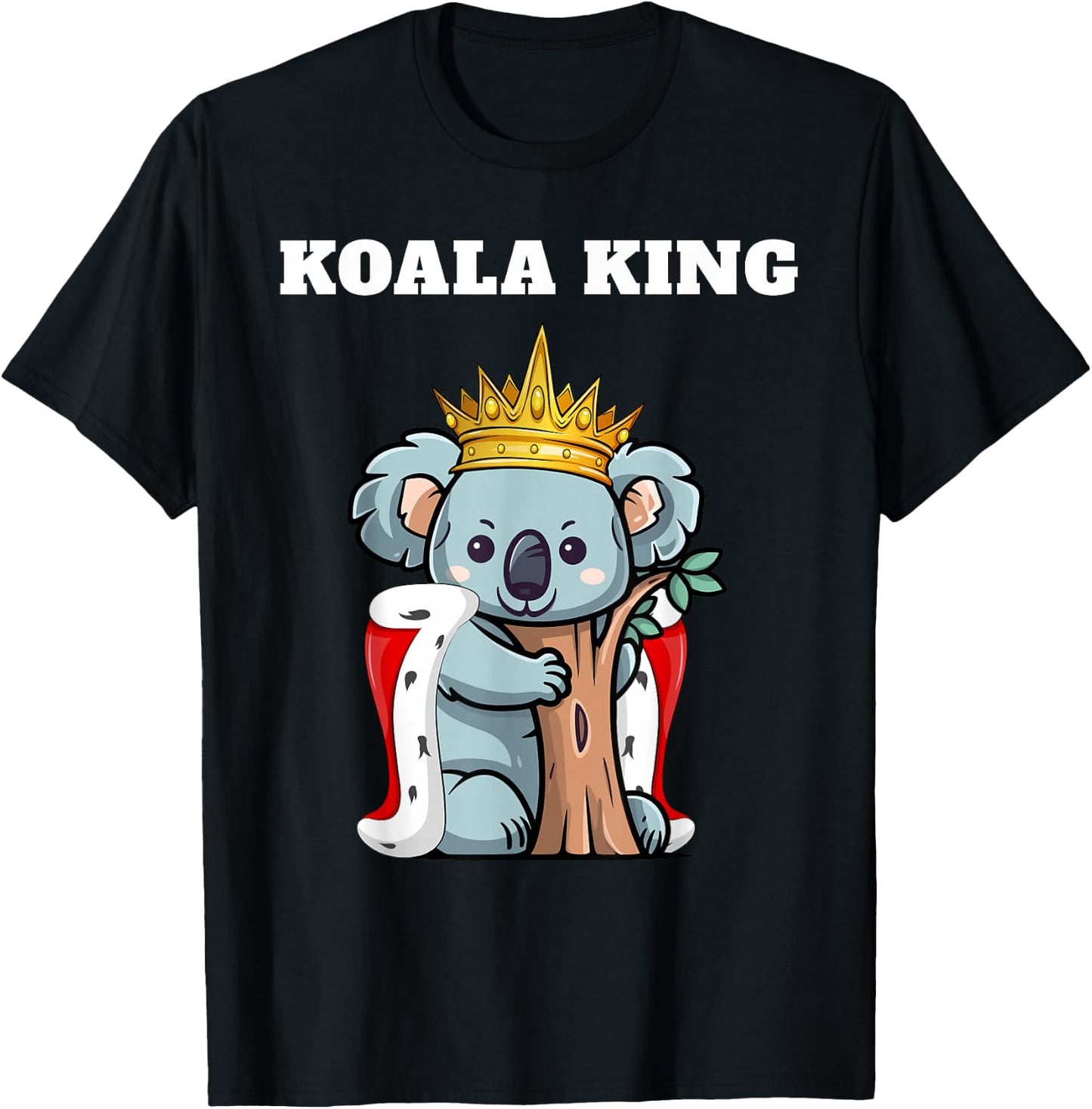 Koala King | Koala | Boys Koala Bear T-Shirt - T-Shirt | Black