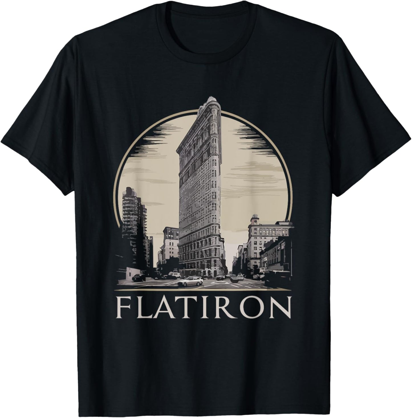 Vintage NYC Flatiron Building T-Shirt - T-Shirt | Black