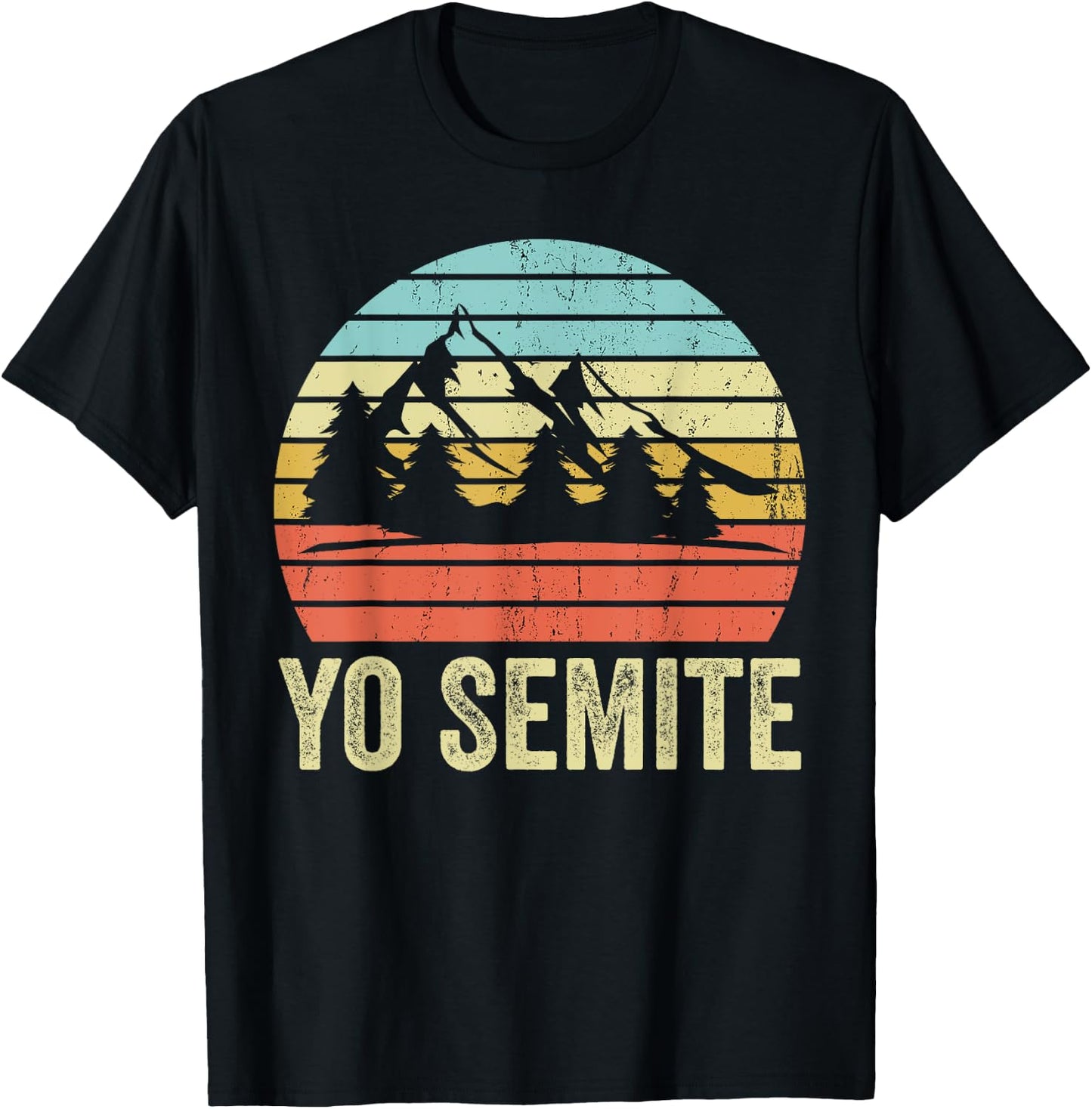 Yo Semite Funny National Park Mispronounced Yosemite T-Shirt - T-Shirt | Black