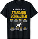 Anatomy Of Standard Schnauzer Dog Lover T-Shirt - T-Shirt | Black