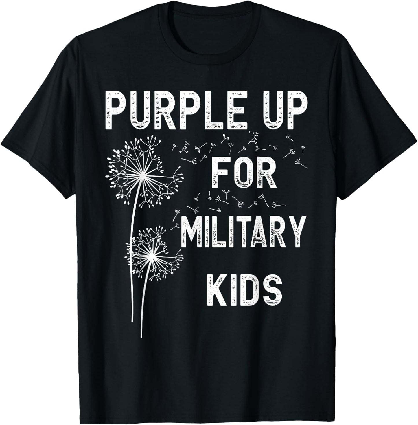 Purple Up for Military Kids - Month of The Military Child Small T-Shirt - T-Shirt | Black