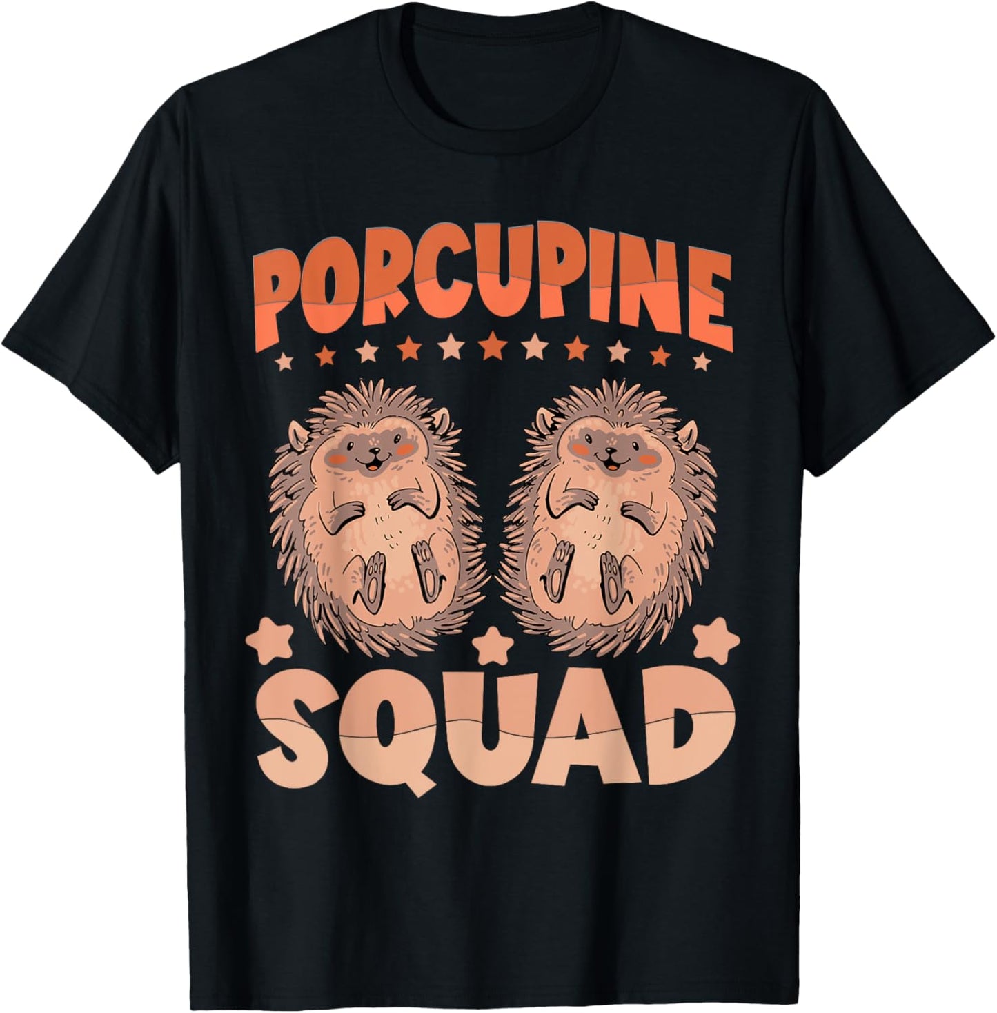 Funny Porcupine Squad Humor Porcupine Women Kids T-Shirt - T-Shirt | Black