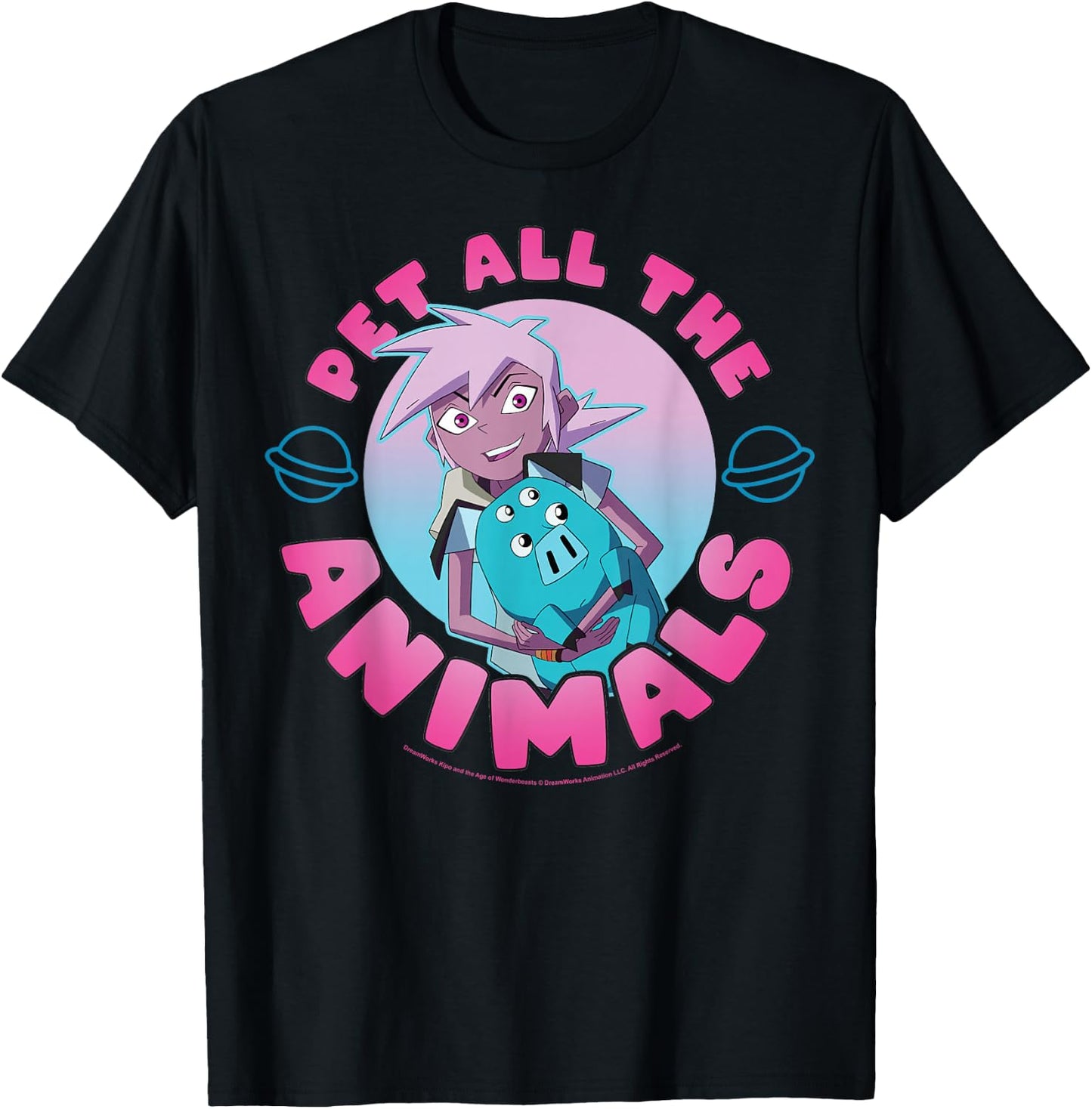 Kipo And The Age Of Wonderbeasts Pet All The Animals T-Shirt - T-Shirt | Black