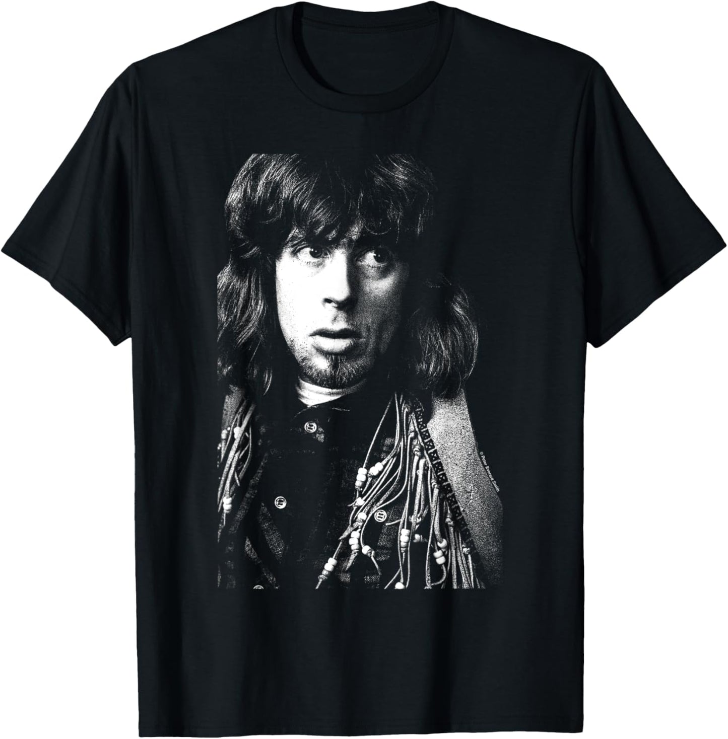 John Mayall Black And White Portrait By Everard Smith T-Shirt - T-Shirt | Black