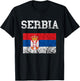Serbia Serbian Flag Srbija Serbs Roots Serbian Pride T-Shirt - T-Shirt | Black