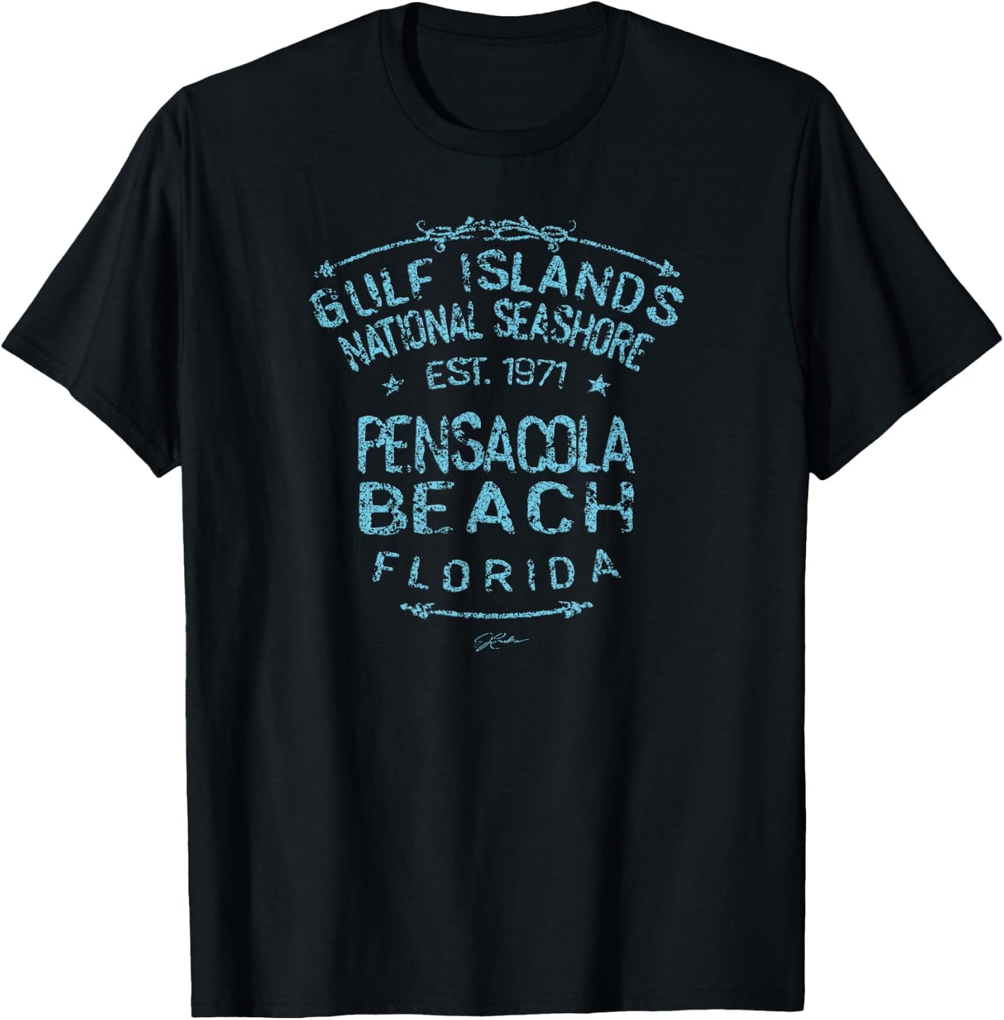 JCombs: Pensacola Beach, FL, Gulf Islands National Seashore T-Shirt - T-Shirt | Black