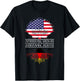 American Grown With German Roots Germany Us German American T-Shirt - T-Shirt | Black