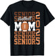 Proud mom of a football senior 2025 T-Shirt - T-Shirt | Black