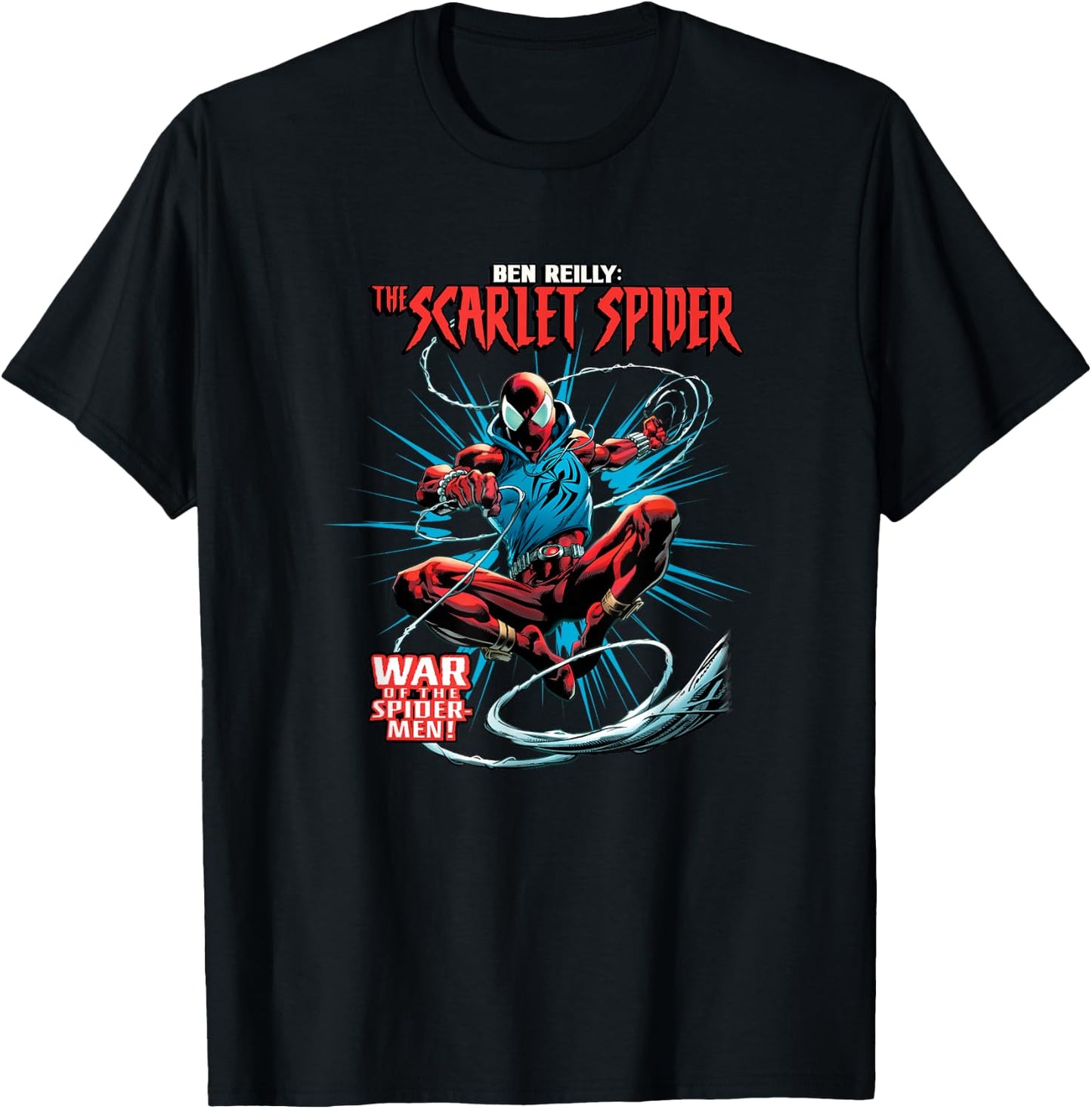 Marvel Spider-Man Ben Reilly The Scarlet Spider Epic Poster T-Shirt - T-Shirt | Black