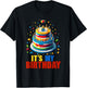 Building Bricks Cake It's My Birthday Boys Girls Build T-Shirt - T-Shirt | Black