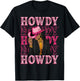 Howdy Retro Western Black Cowgirl African American Women T-Shirt - T-Shirt | Black