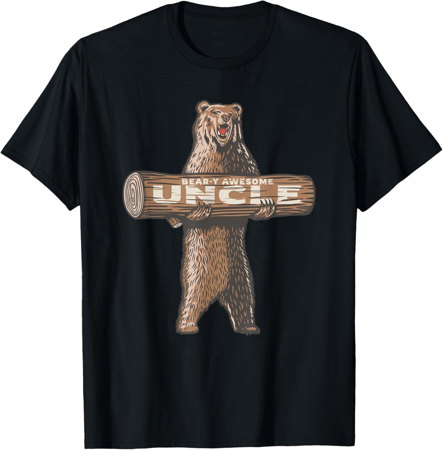 Awesome Uncle Funny Saying T-Shirt - T-Shirt | Black