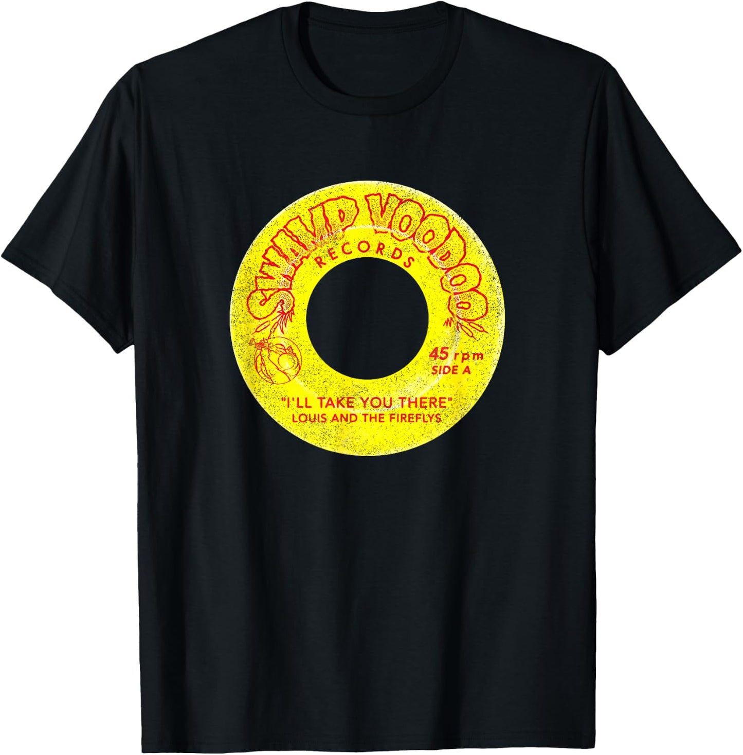 Disney Princess And The Frog Louis Swamp Voodoo Records T-Shirt - T-Shirt | Black