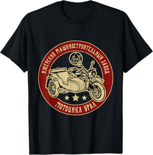 Ural Motorcycle Offroad Motorcyclist T-Shirt - T-Shirt | Black