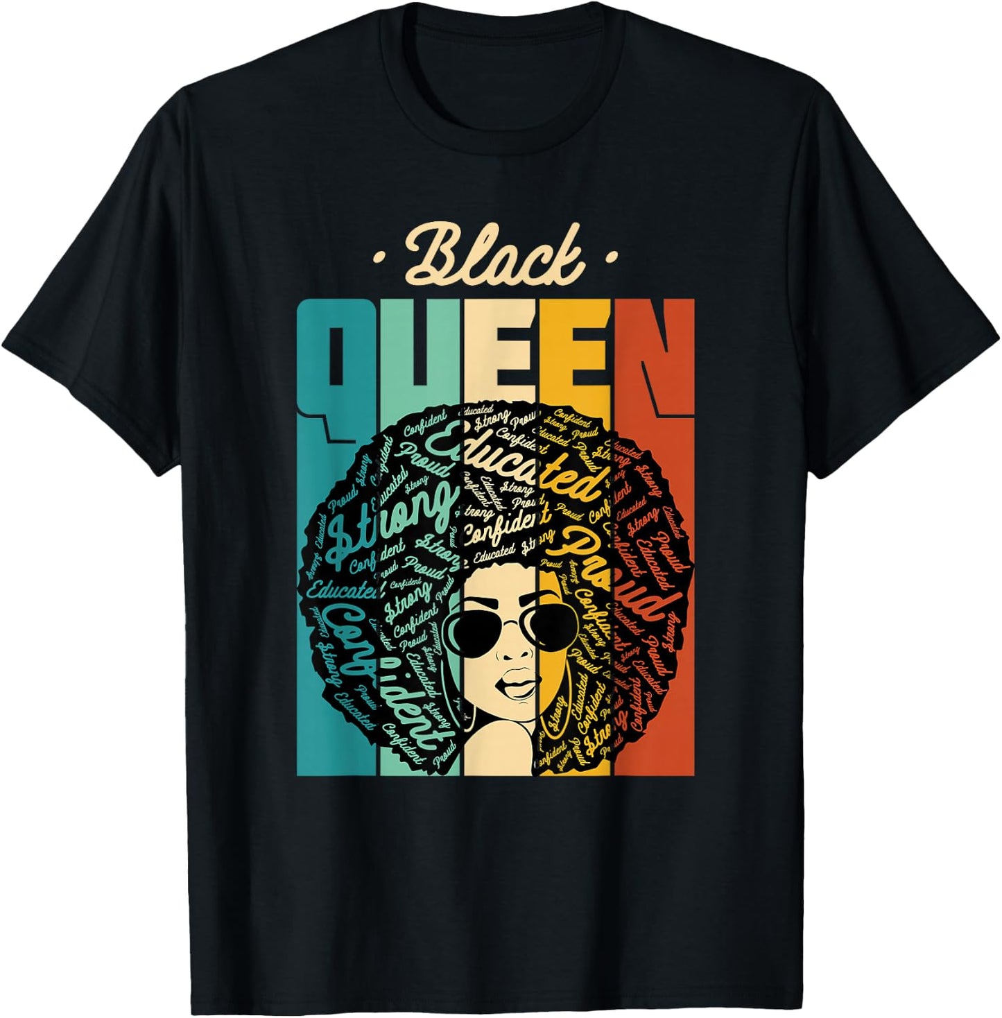 Black Queen - Black History Month & Pride Gift T-Shirt - T-Shirt | Black
