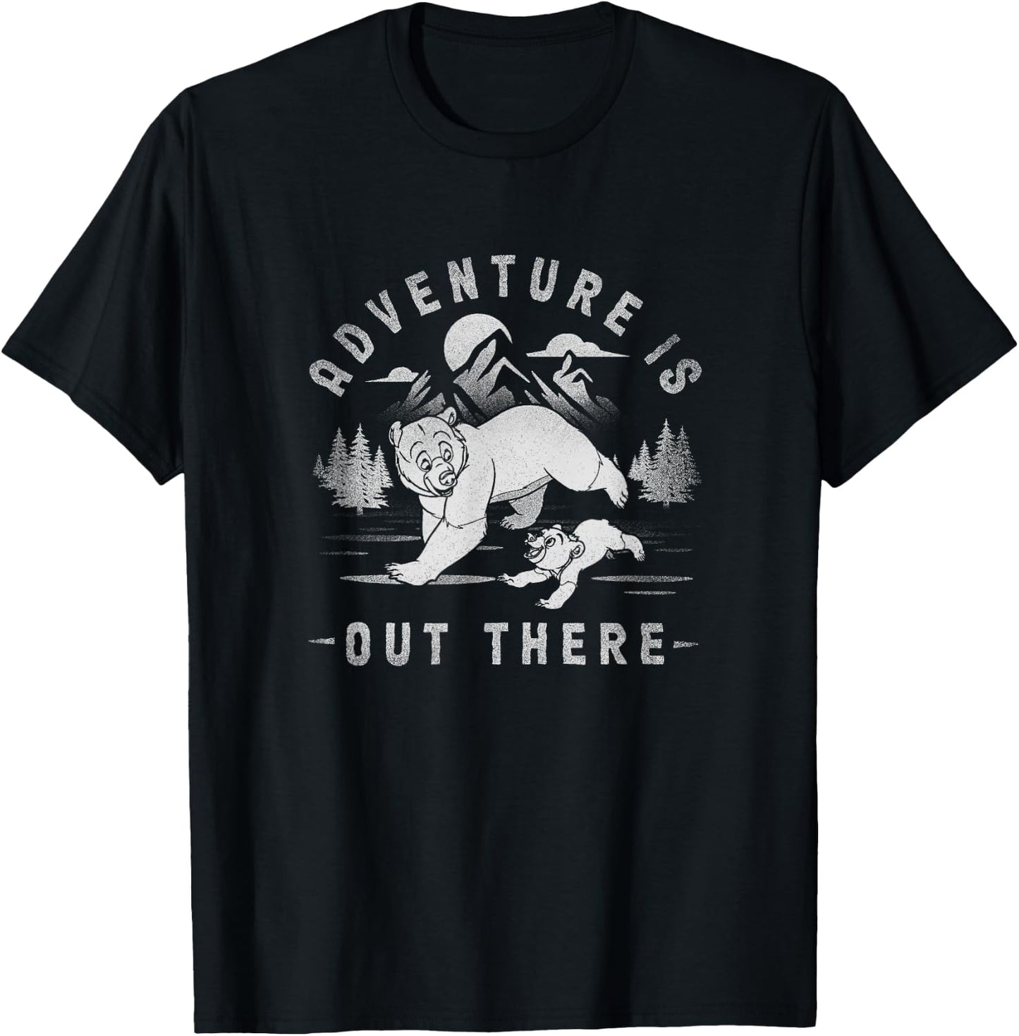 Disney Brother Bear Distressed Adventures is Out There T-Shirt - T-Shirt | Black