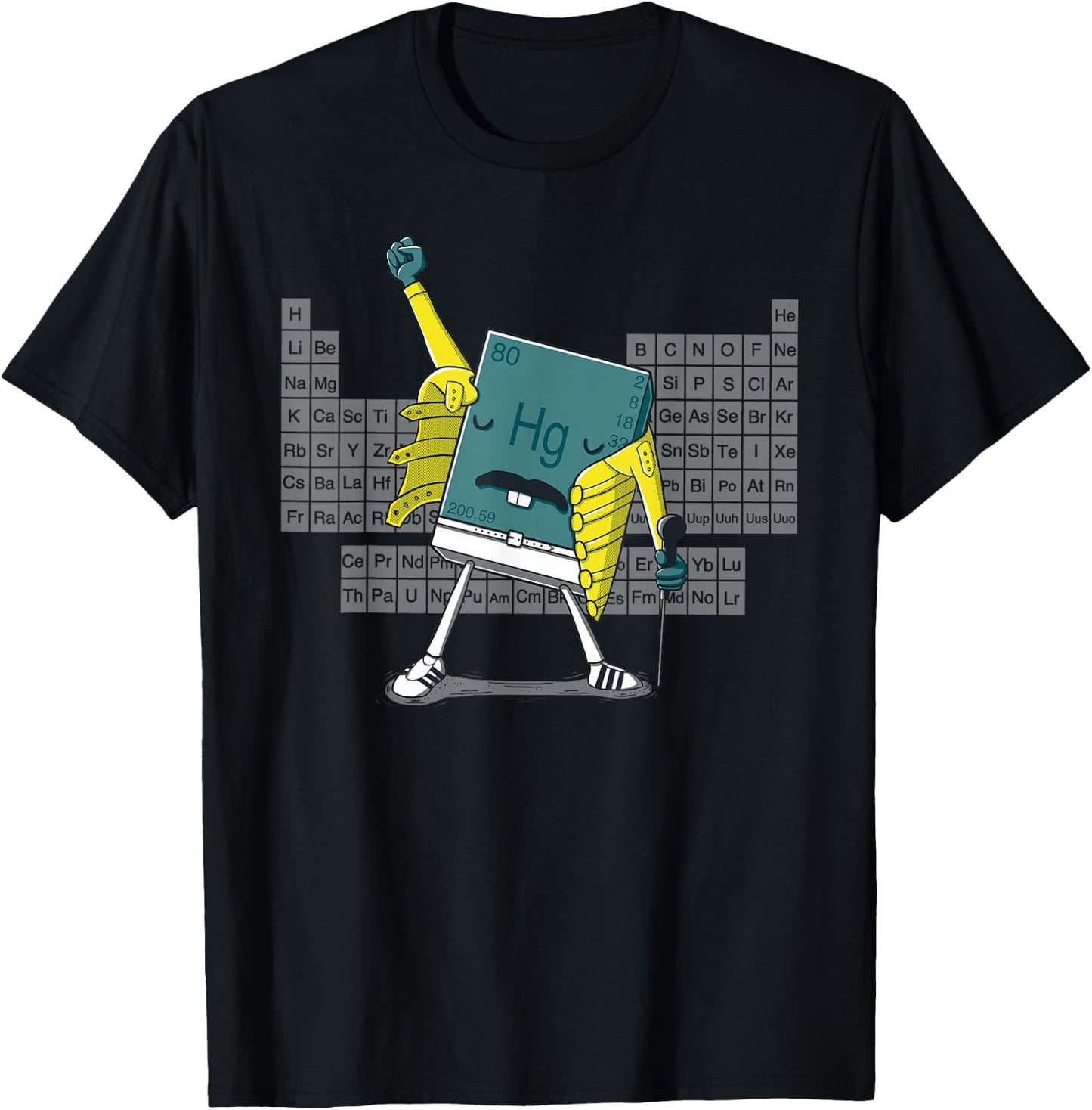 Science Chemistry Mercury Rock Meme Queen LOL Parody Freddie T-Shirt - T-Shirt | Black