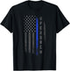 Upchurch Family Thin Blue Line Flag T-Shirt - T-Shirt | Black