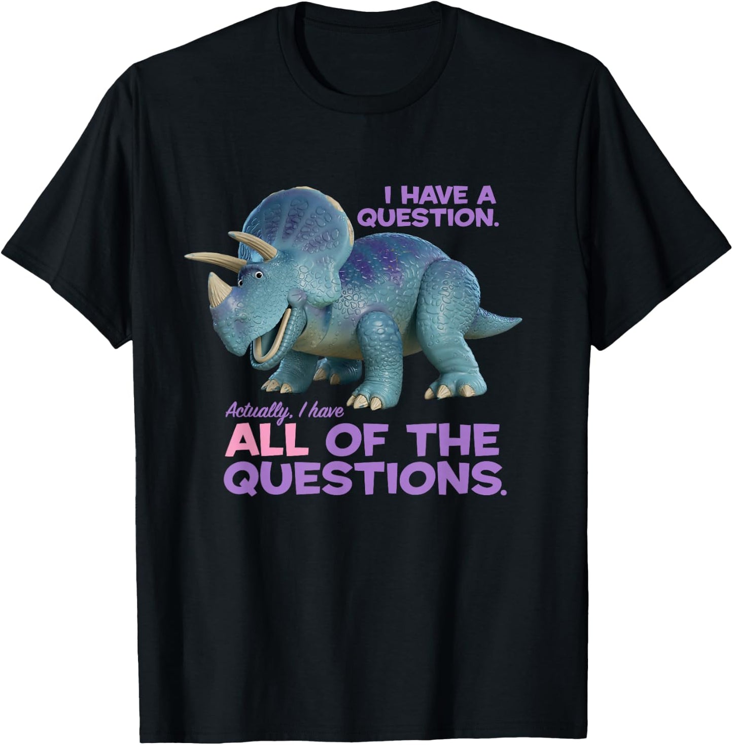Disney and Pixar Toy Story 4 Trixie Questions T-Shirt - T-Shirt | Black