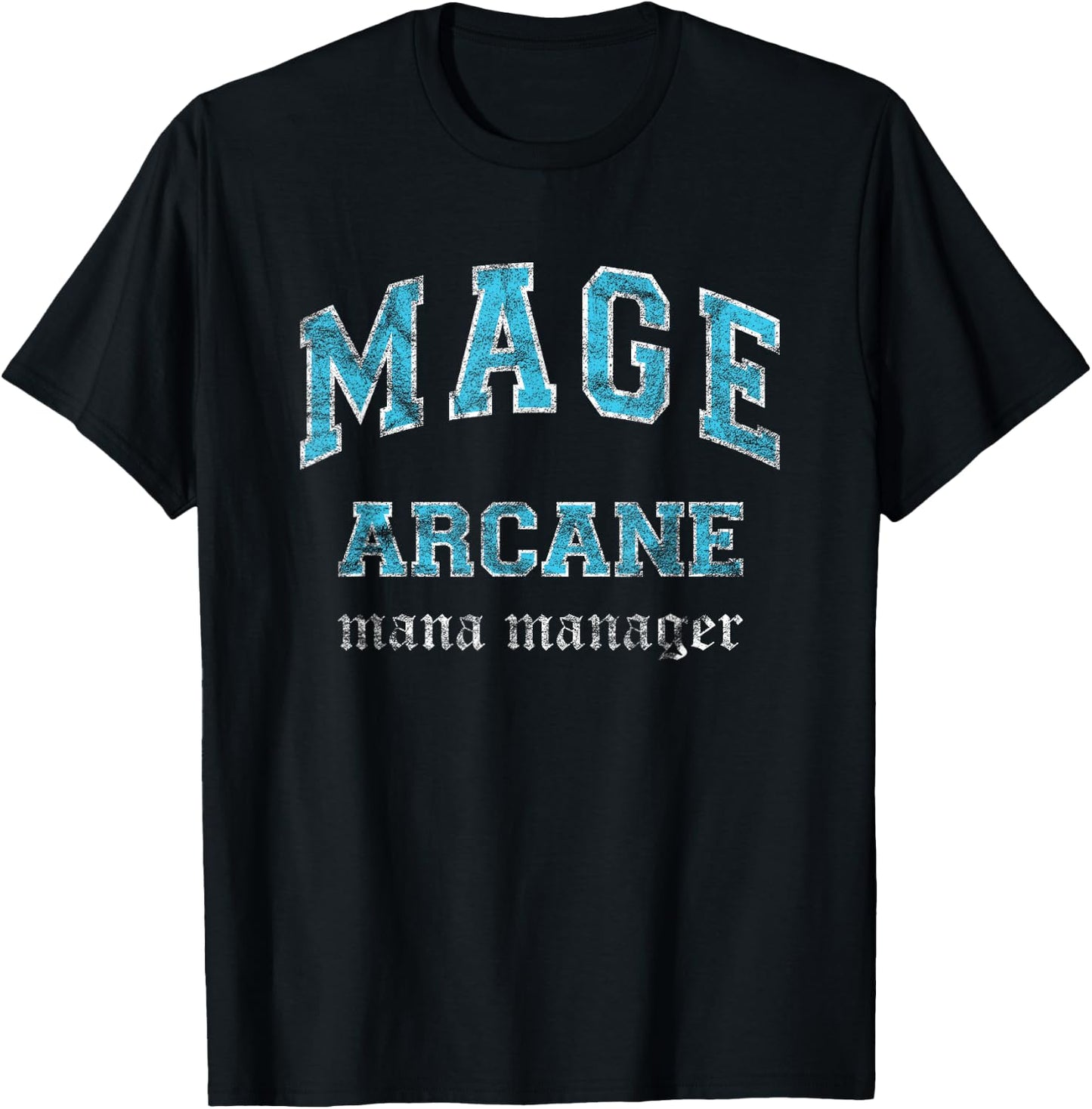 Arcane Mage MMO Gamer T-Shirt - T-Shirt | Black