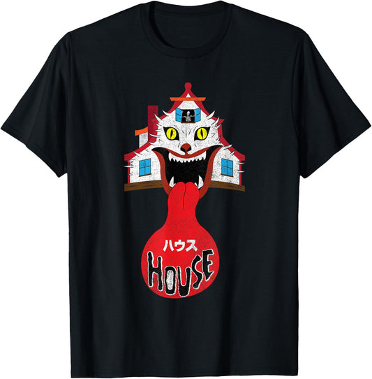 House Housu 1977 Japanese Horror Psychedelic design T-Shirt - T-Shirt | Black