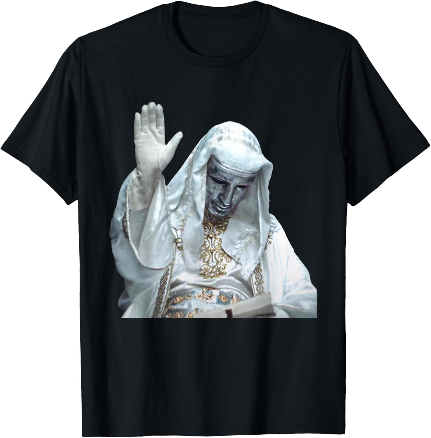 Silver Mask King Baldwin Meme T-Shirt - T-Shirt | Black