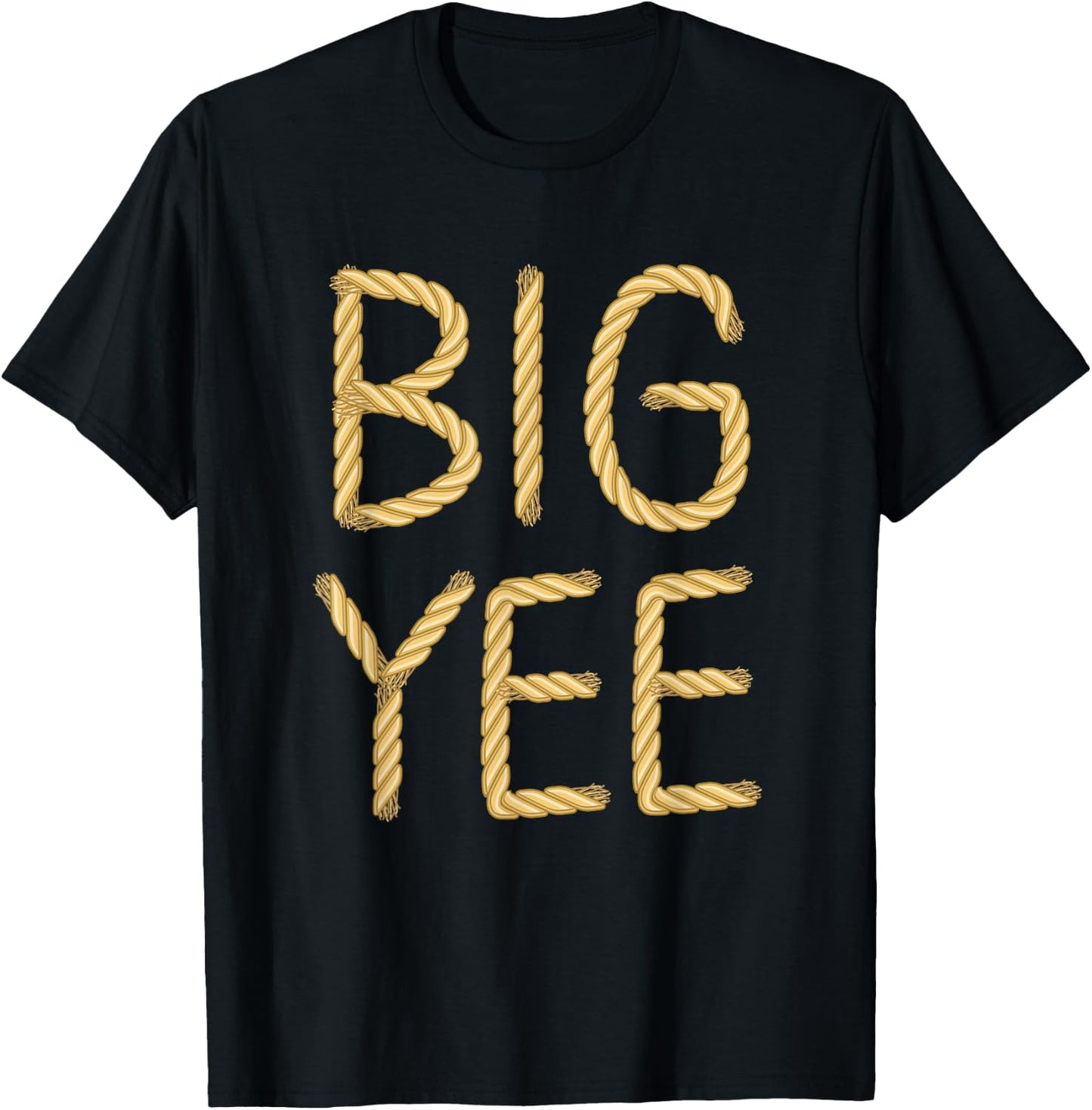 Big Yee Western Theme Country Rope Rodeo Sorority Reveal T-Shirt - T-Shirt | Black